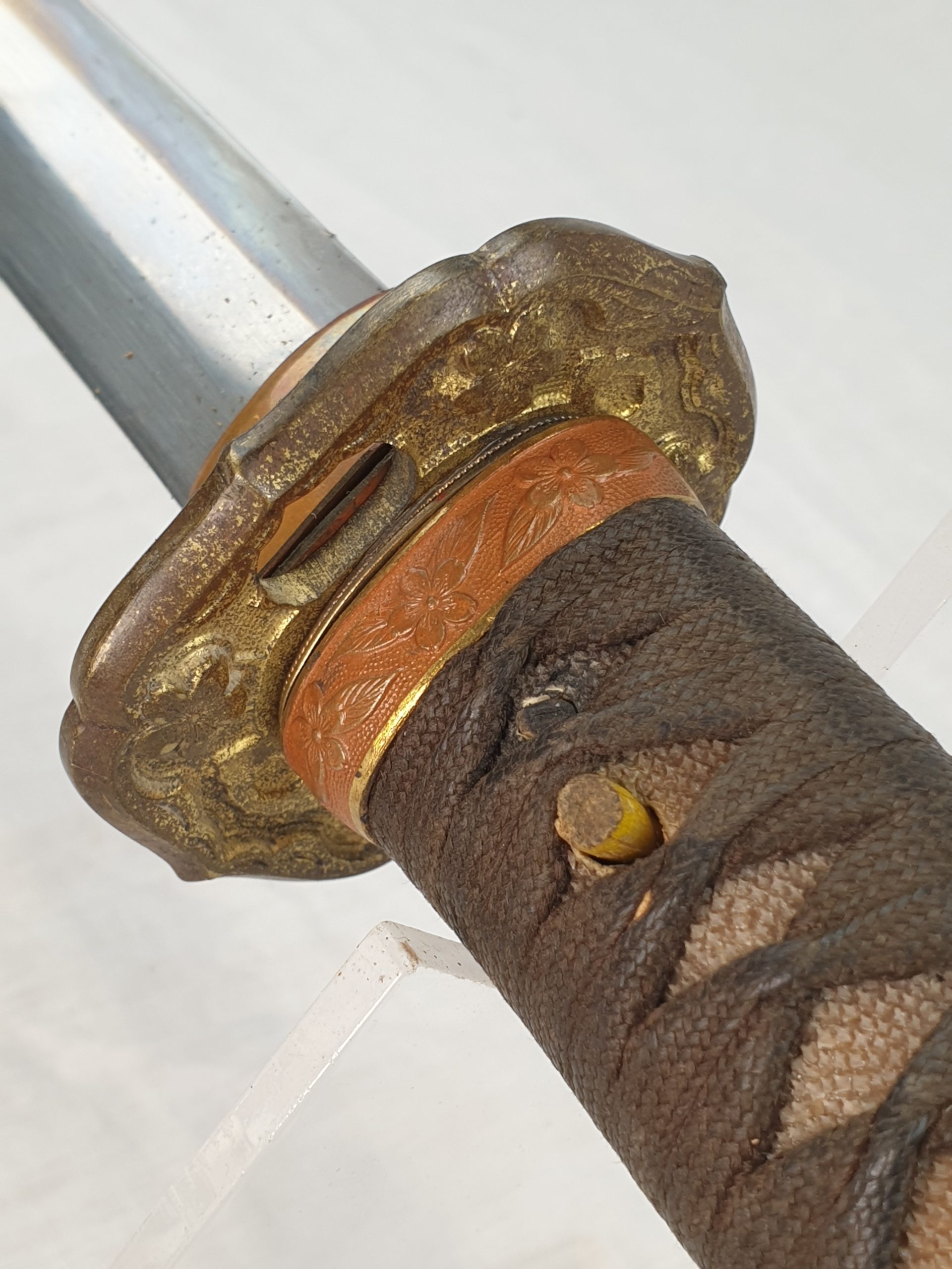 Late WW2 Rare Stainless Steel Bladed Last Ditch Katana - Image 7