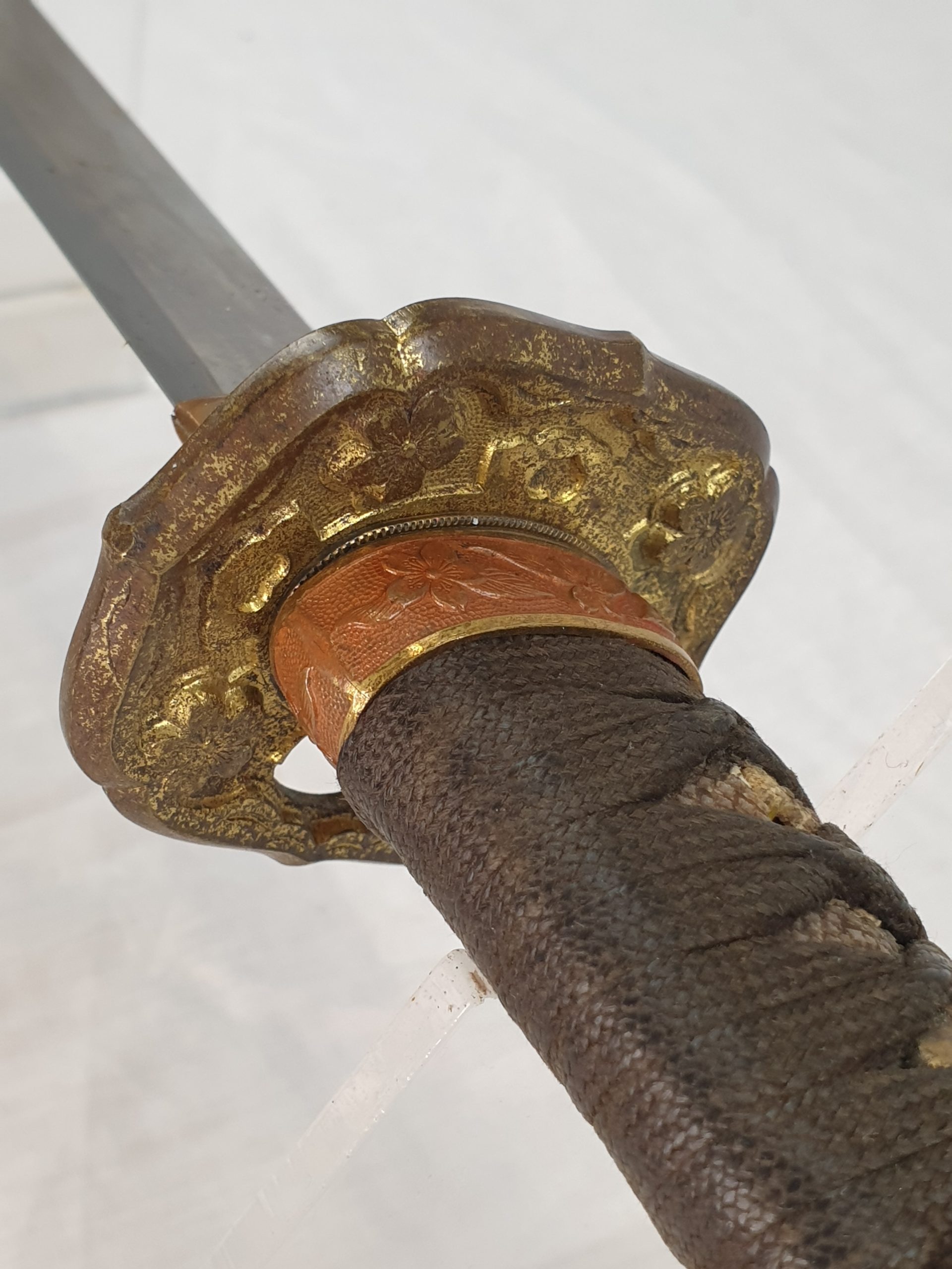 Late WW2 Rare Stainless Steel Bladed Last Ditch Katana - Image 6