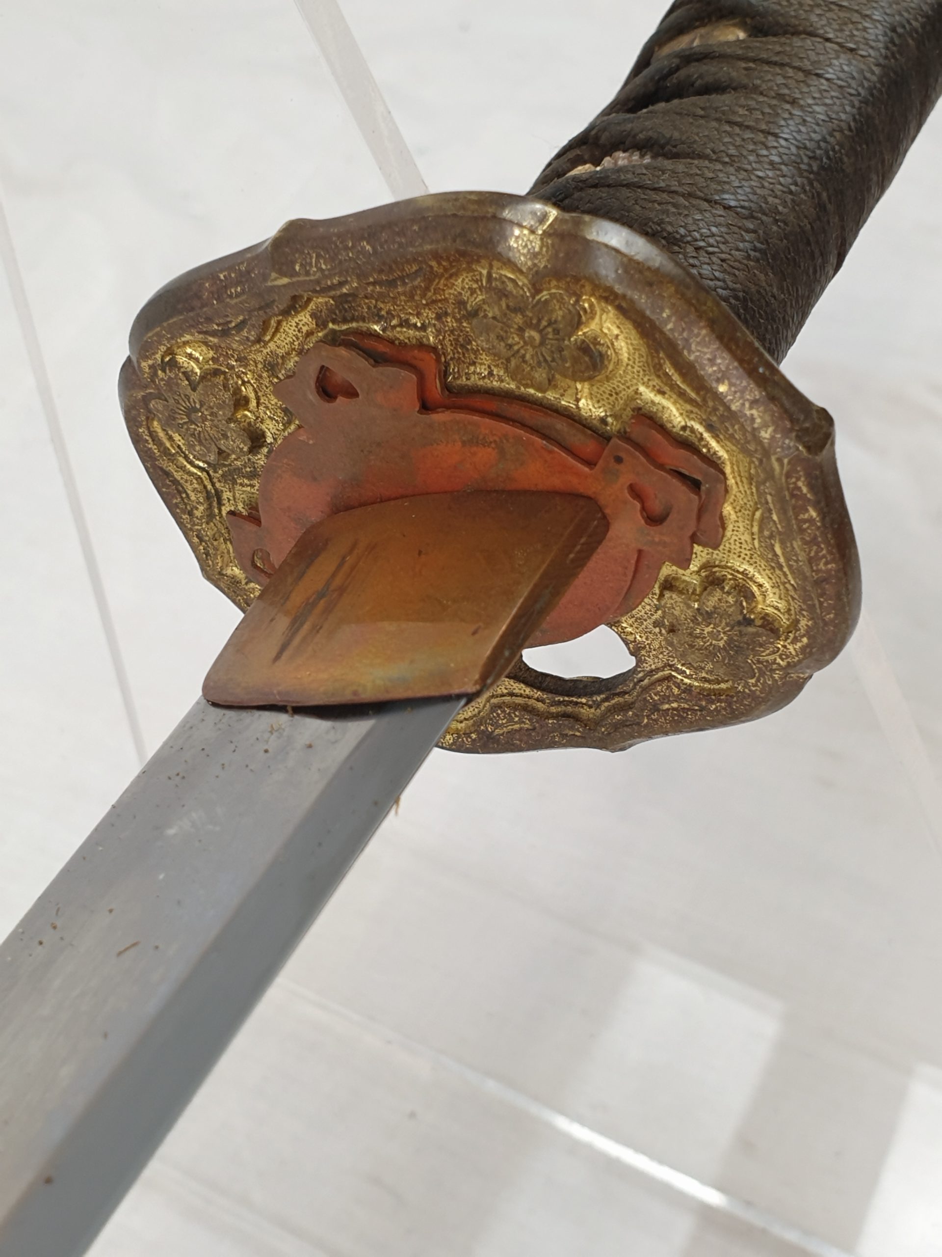 Late WW2 Rare Stainless Steel Bladed Last Ditch Katana - Image 5