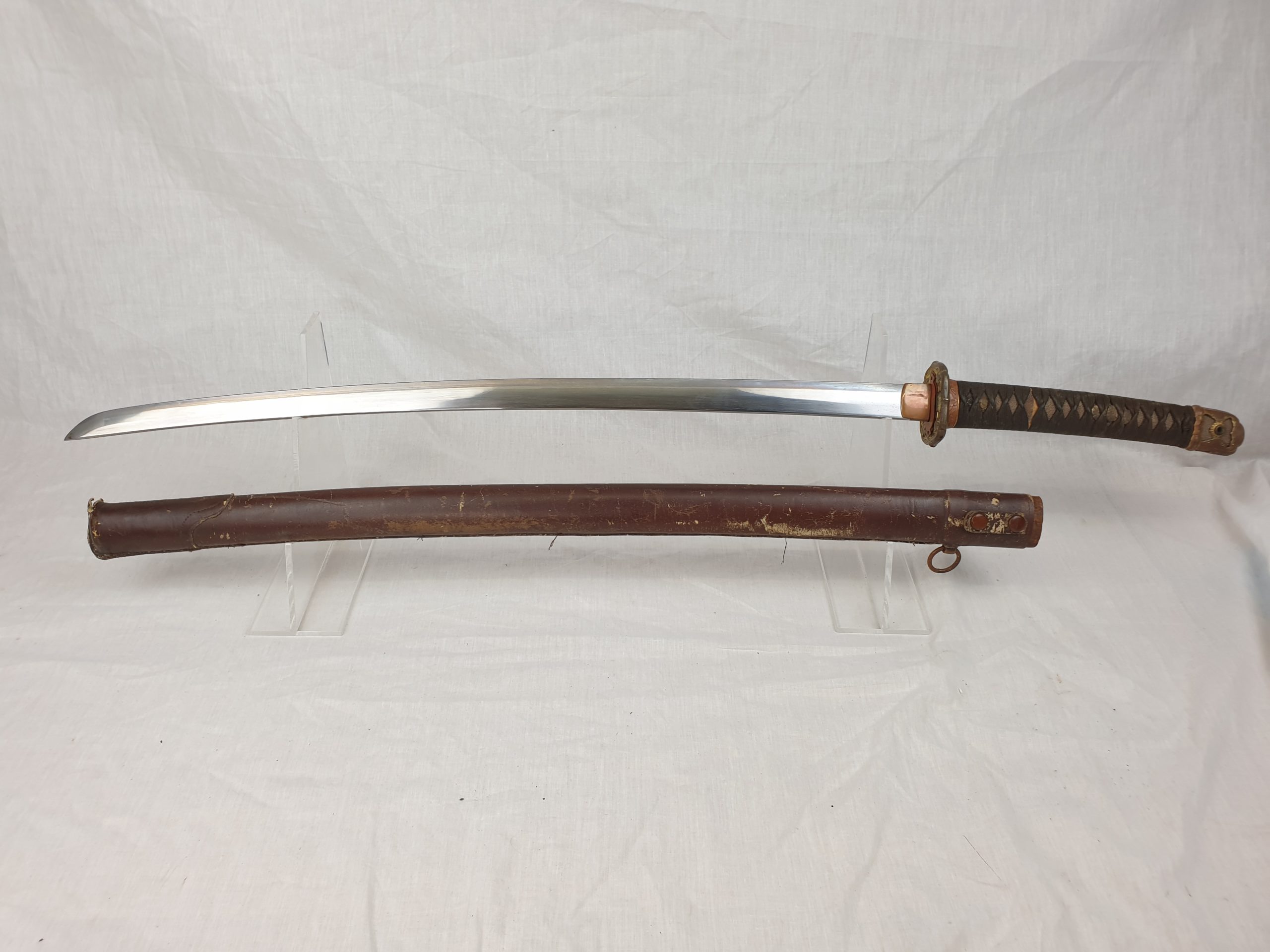Late WW2 Rare Stainless Steel Bladed Last Ditch Katana - Image 28