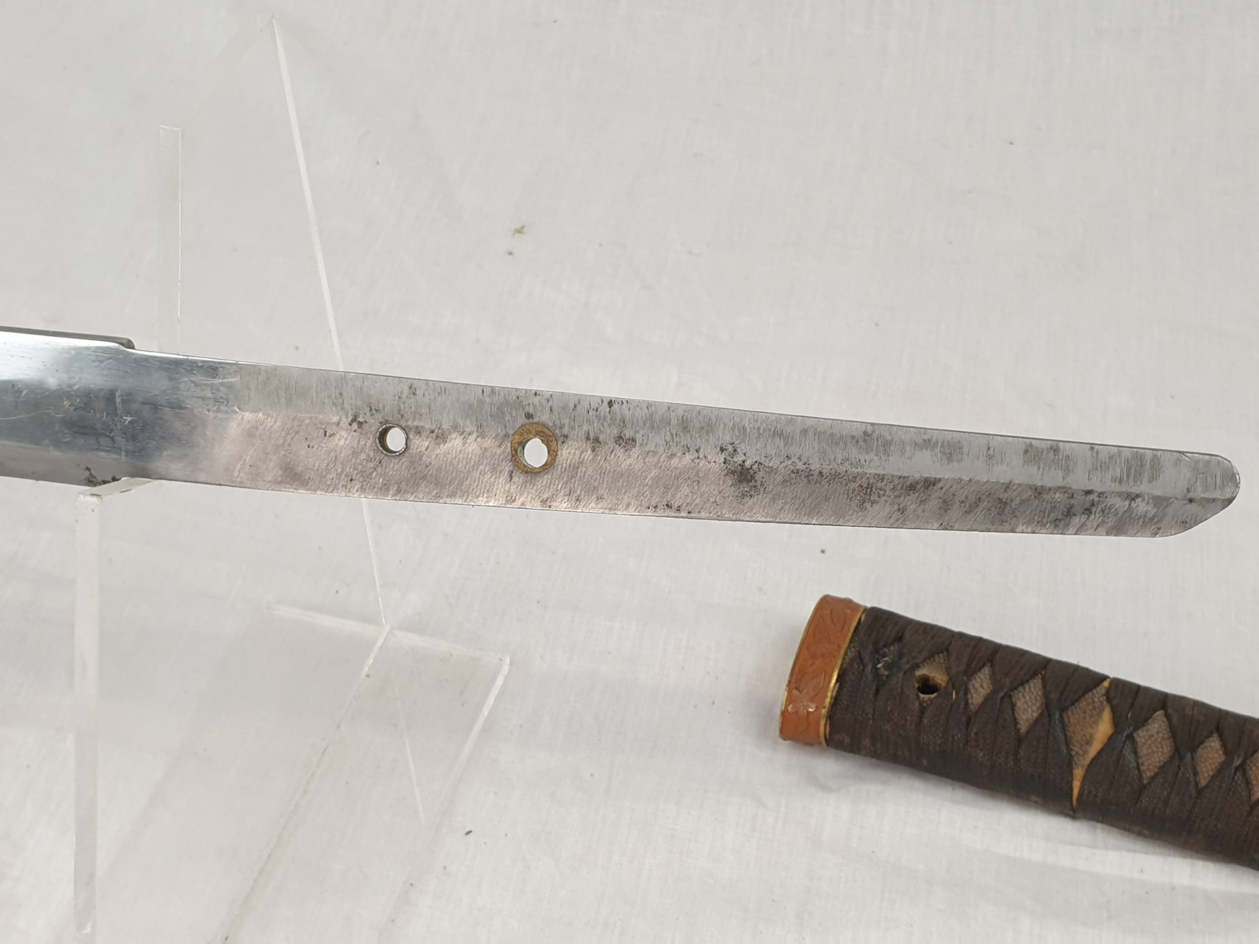 Late WW2 Rare Stainless Steel Bladed Last Ditch Katana - Image 4