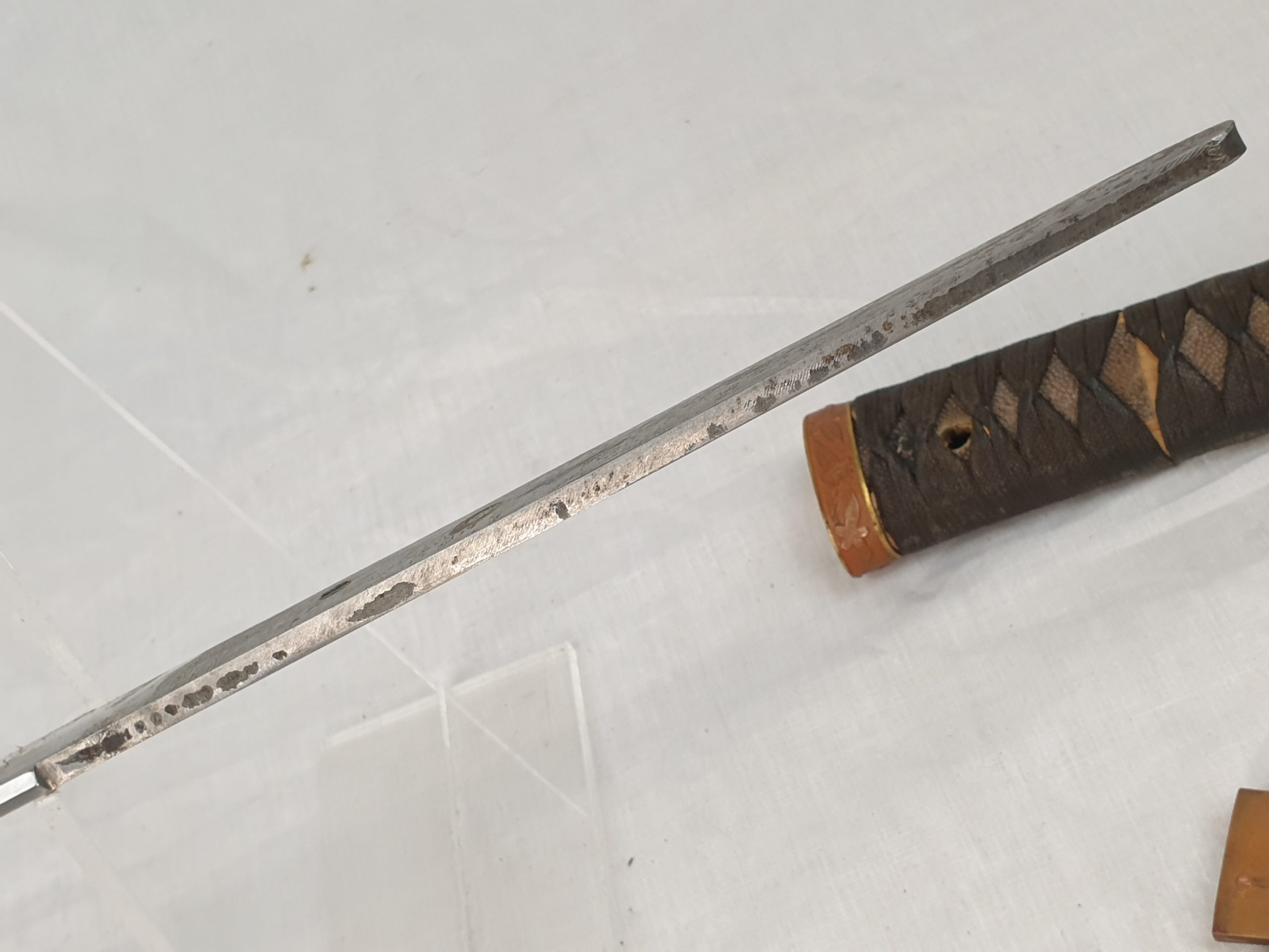 Late WW2 Rare Stainless Steel Bladed Last Ditch Katana - Image 3