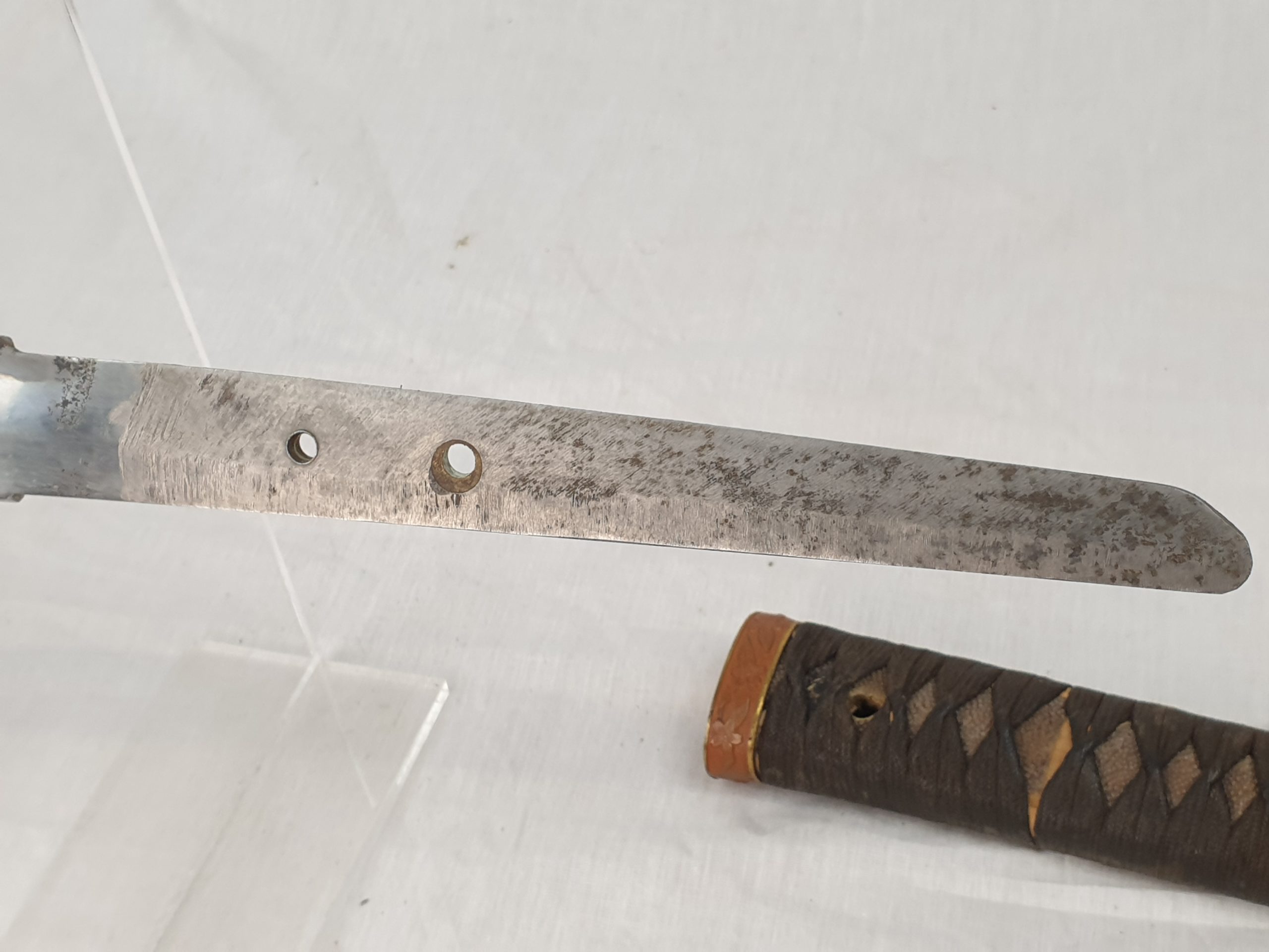 Late WW2 Rare Stainless Steel Bladed Last Ditch Katana - Image 2