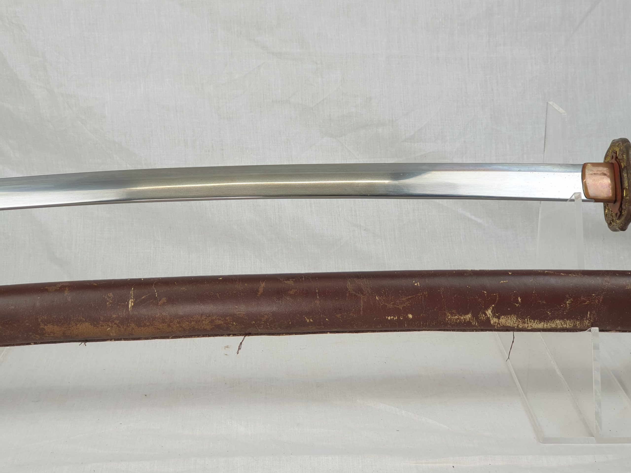 Late WW2 Rare Stainless Steel Bladed Last Ditch Katana - Image 31