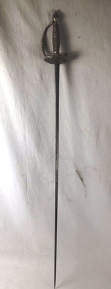 Mid 18th Century Silver Hilted Dated English Small Sword
