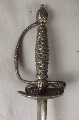 Mid 18th Century Silver Hilted Dated English Small Sword - Image 3