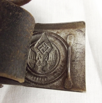 Original WW2 Original WW2 Hitler Youth Leaders Belt & Buckle - Image 2