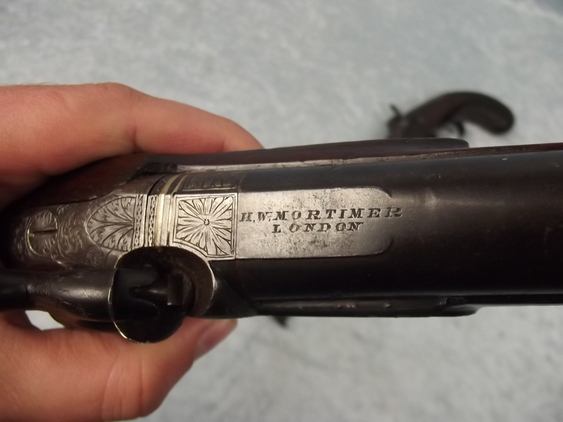 Pair of 18th Century Duelling Percussion Pistols by H.W. Mortimer Of London - Image 19