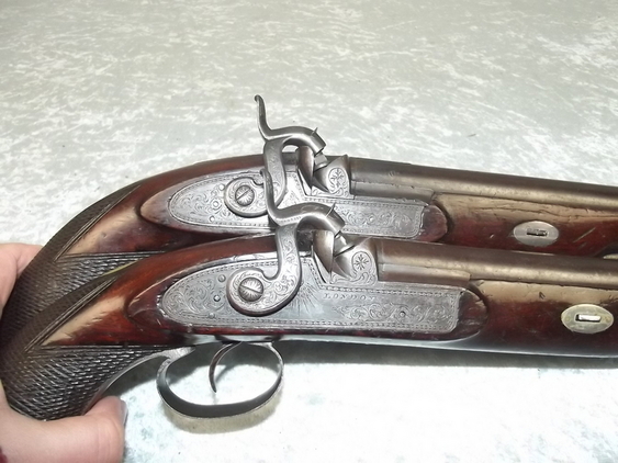 Pair of 18th Century Duelling Percussion Pistols by H.W. Mortimer Of London - Image 5