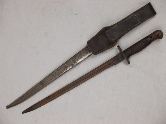 Portuguese M1886 Styer Bayonet and Scabbard
