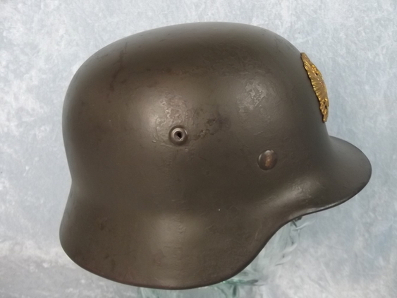 Rare Condor Legion Spanish Civil War German Manufactured M35 Badged Steel Helmet - Image 11