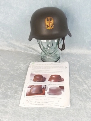 Rare Condor Legion Spanish Civil War German Manufactured M35 Badged Steel Helmet