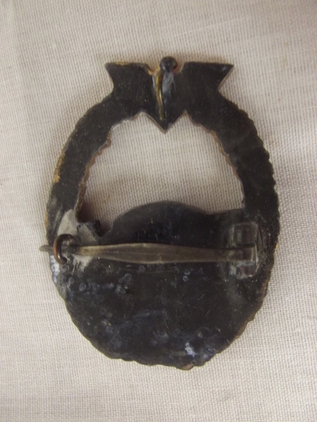 Rare German WW2 1st Pattern E Boat Badge 1st Pattern By Friedrich Keller - Image 3