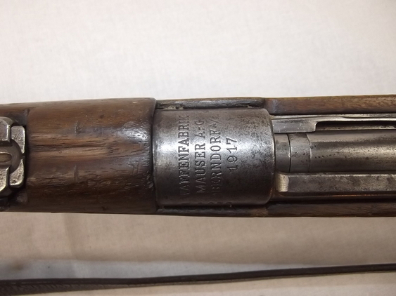 WW1 1899/1917 Mauser Karabiner Gew 98 Bolt Action Rifle - Deactivated - Image 18