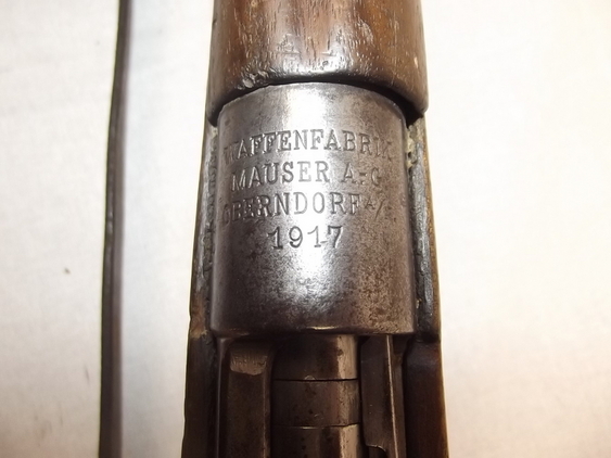 WW1 1899/1917 Mauser Karabiner Gew 98 Bolt Action Rifle - Deactivated - Image 19