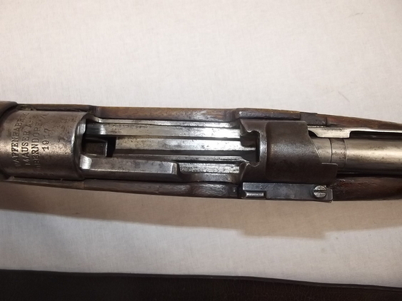WW1 1899/1917 Mauser Karabiner Gew 98 Bolt Action Rifle - Deactivated - Image 25