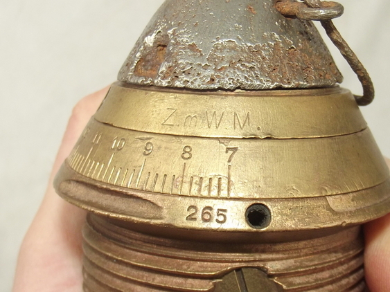 Rare WW1 Complete AEG 15 ZmWM German Fuse - Image 9