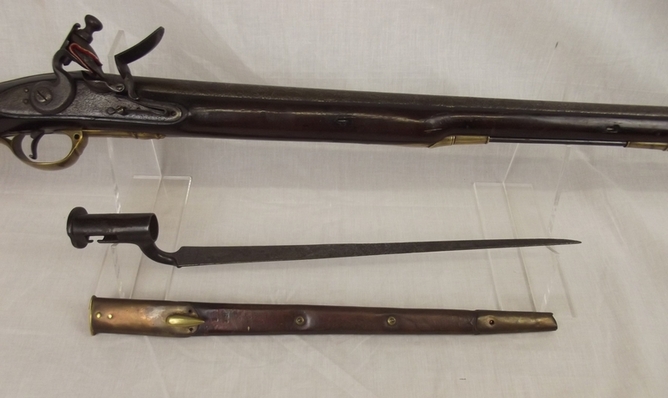 Short Land Pattern 1779 Barrel Flintlock Volunteers Brown Bess Musket & Bayonet Muzzleloader Rifles - Image 12
