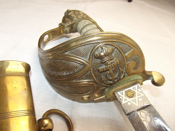 Victorian 1827 Pattern Royal Navy Officer's Dress Sword and Scabbard - Image 6