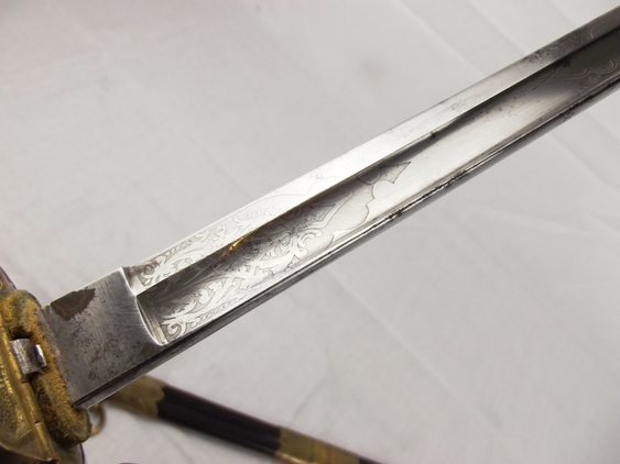 Victorian 1827 Pattern Royal Navy Officer's Dress Sword and Scabbard - Image 10