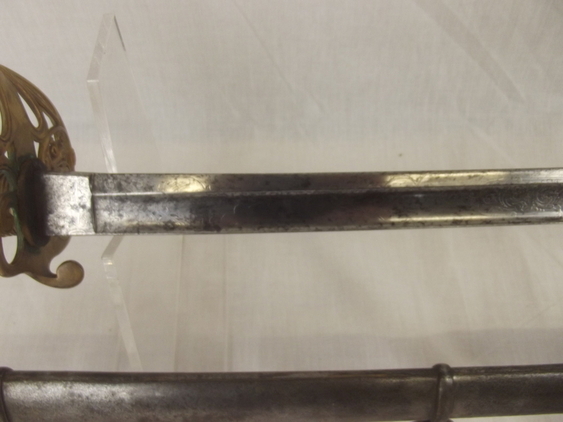 Victorian 1845 Pattern Royal Marines Light Infantry NCO's Sword & Scabbard - Image 3