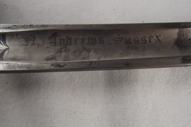 WW1 Period 1897 Pattern British Infantry Officers KIA Sword - Image 2