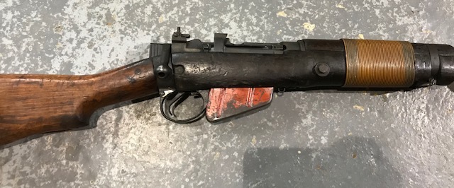 WW2 Deactivated Lee-Enfield No.4/5 Grenade Cup Launcher Rifle Bolt Action .303 - Image 4