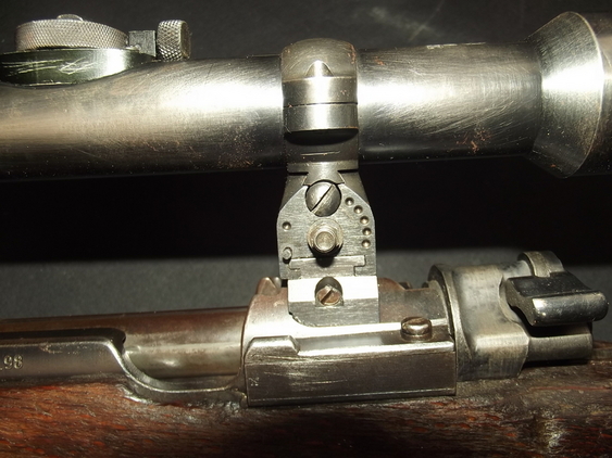 WW2 Era 1937 Made K98 Mauser Rifle with Custom Turret Scope Assembly by Jena - Image 11