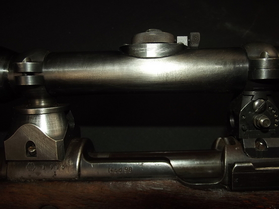 WW2 Era 1937 Made K98 Mauser Rifle with Custom Turret Scope Assembly by Jena - Image 12