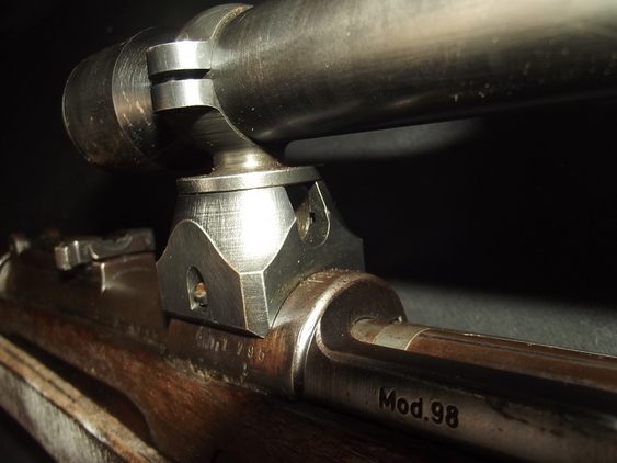 WW2 Era 1937 Made K98 Mauser Rifle with Custom Turret Scope Assembly by Jena - Image 16