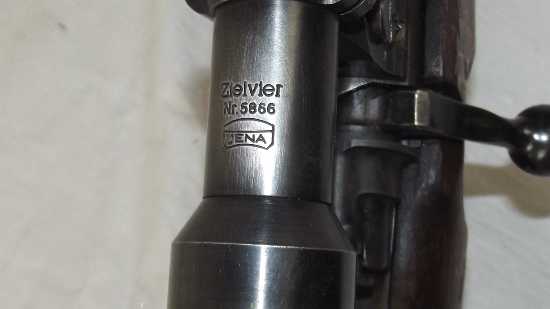 WW2 Era 1937 Made K98 Mauser Rifle with Custom Turret Scope Assembly by Jena - Image 7