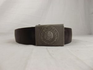WW2 German Army Belt & Buckle Named B. HAARMAN LUDENSCHIELD