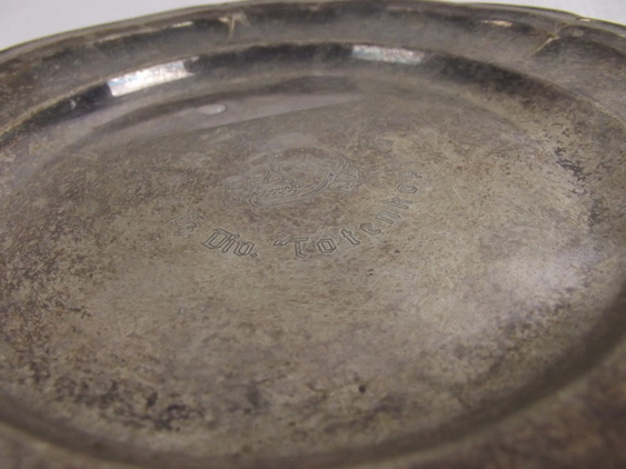 Waffen SS Scandinavian White Metal 3rd Panzer Division Dish - Image 4