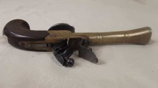c1780 Broadside Flintlock Pistol By D. Moore of London - Image 2
