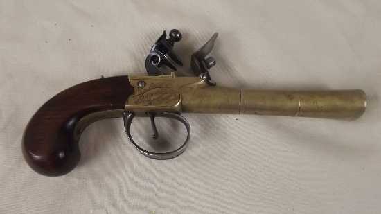 c1780 Broadside Flintlock Pistol By D. Moore of London - Image 4