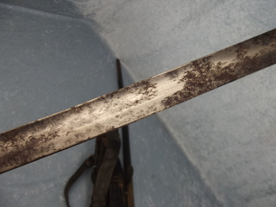 c1830/40 Royal Navy Master of Arms Dress Sword with Scabbard, Knot and Sword Belt - Image 2