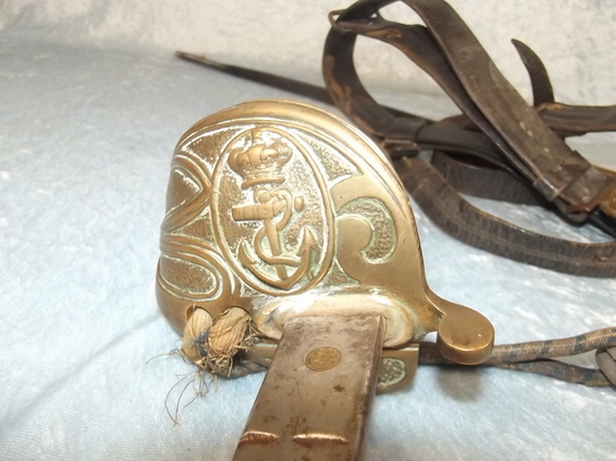 c1830/40 Royal Navy Master of Arms Dress Sword with Scabbard, Knot and Sword Belt - Image 18