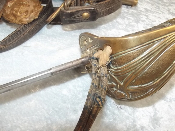 c1830/40 Royal Navy Master of Arms Dress Sword with Scabbard, Knot and Sword Belt - Image 22