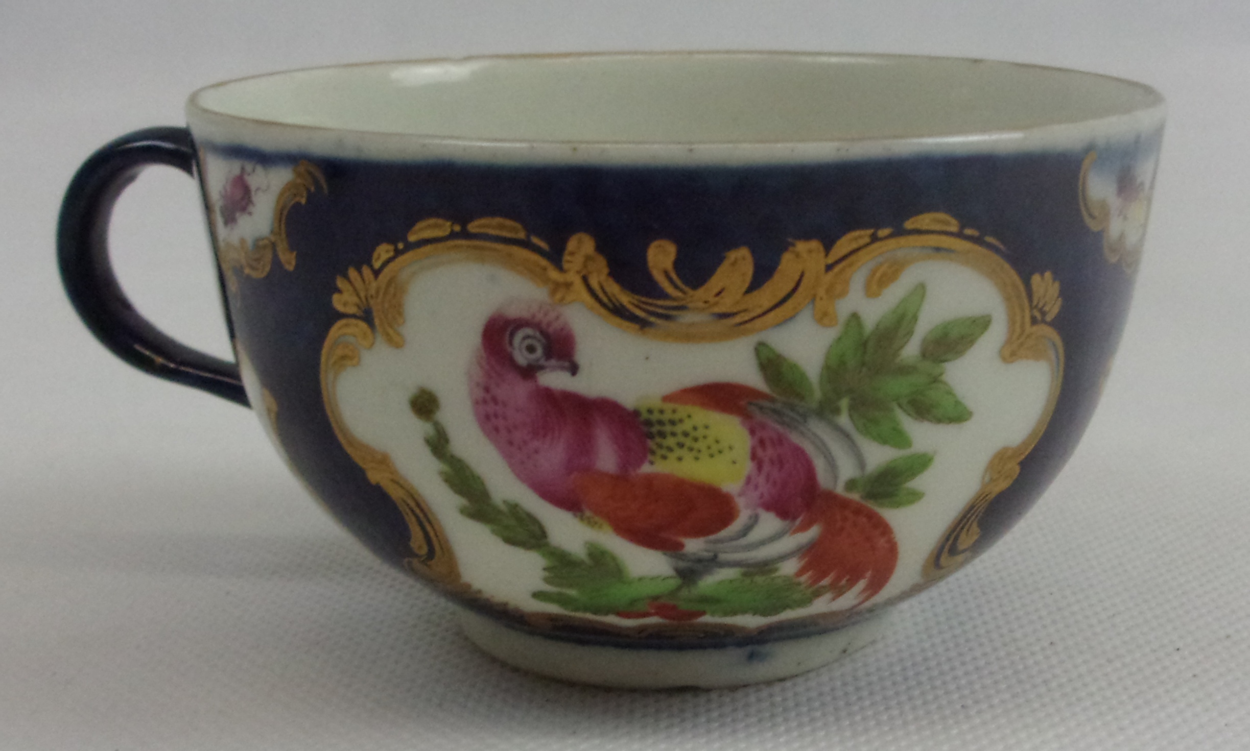 Circa 1785 Worcester Exotic Birds Tea Cup - Image 2