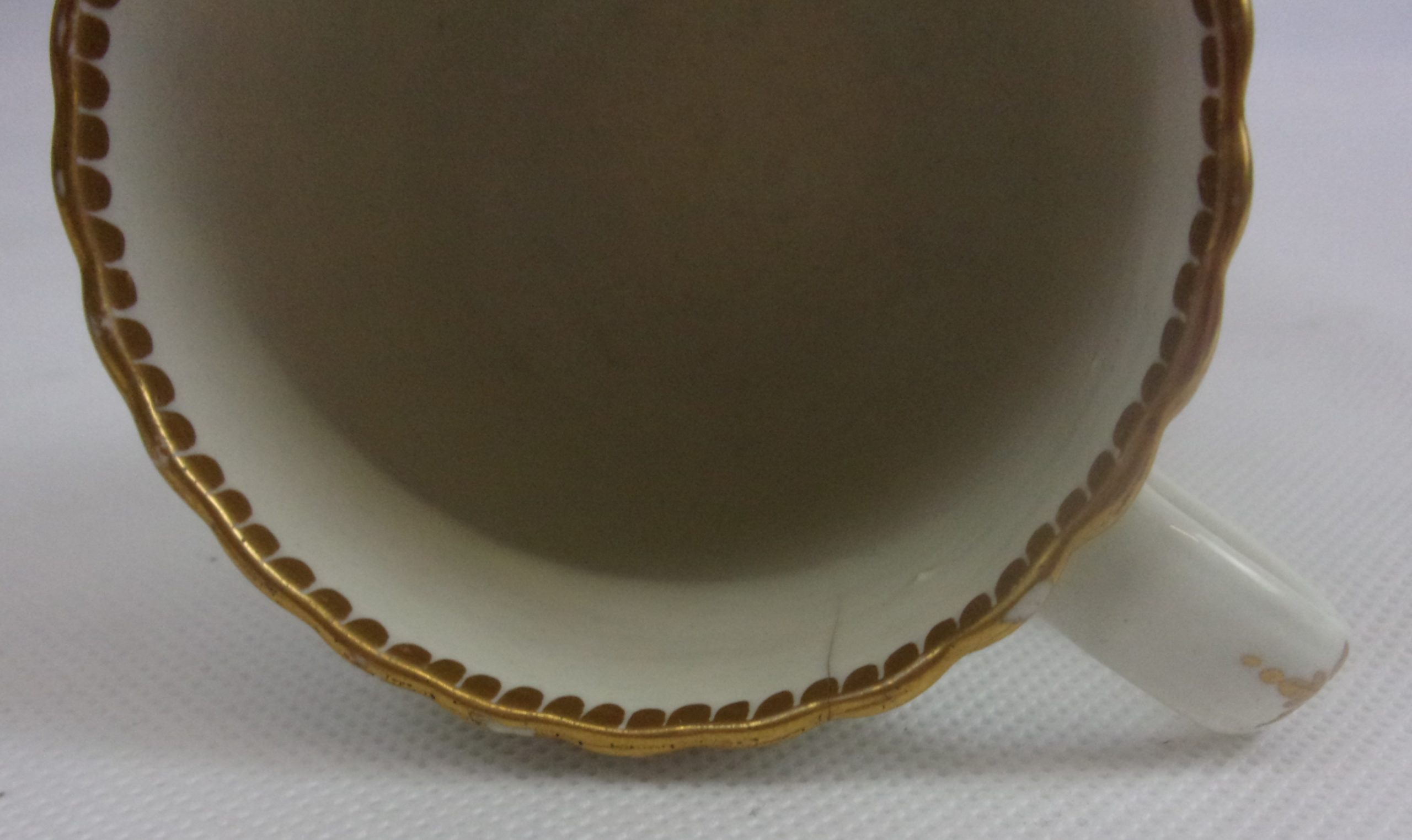 Circa 1785 Worcester Flight And Barr Blue And Gilt Tea Coffee Cup - Image 7