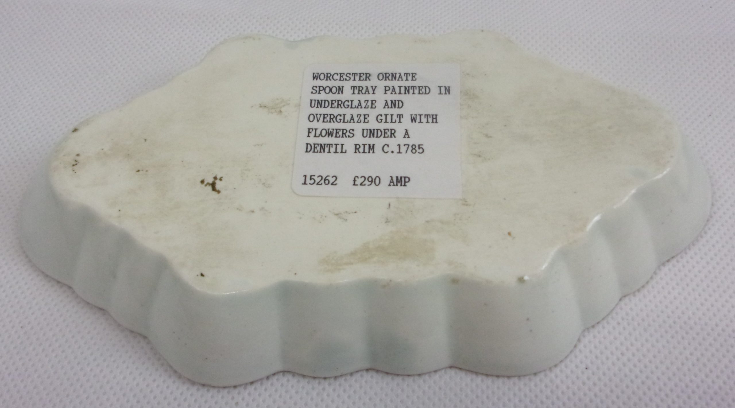 Circa 1785 Worcester Spoon Rest - Image 5