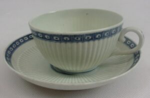 Circa 1775 Worcester Tea Cup And Saucer
