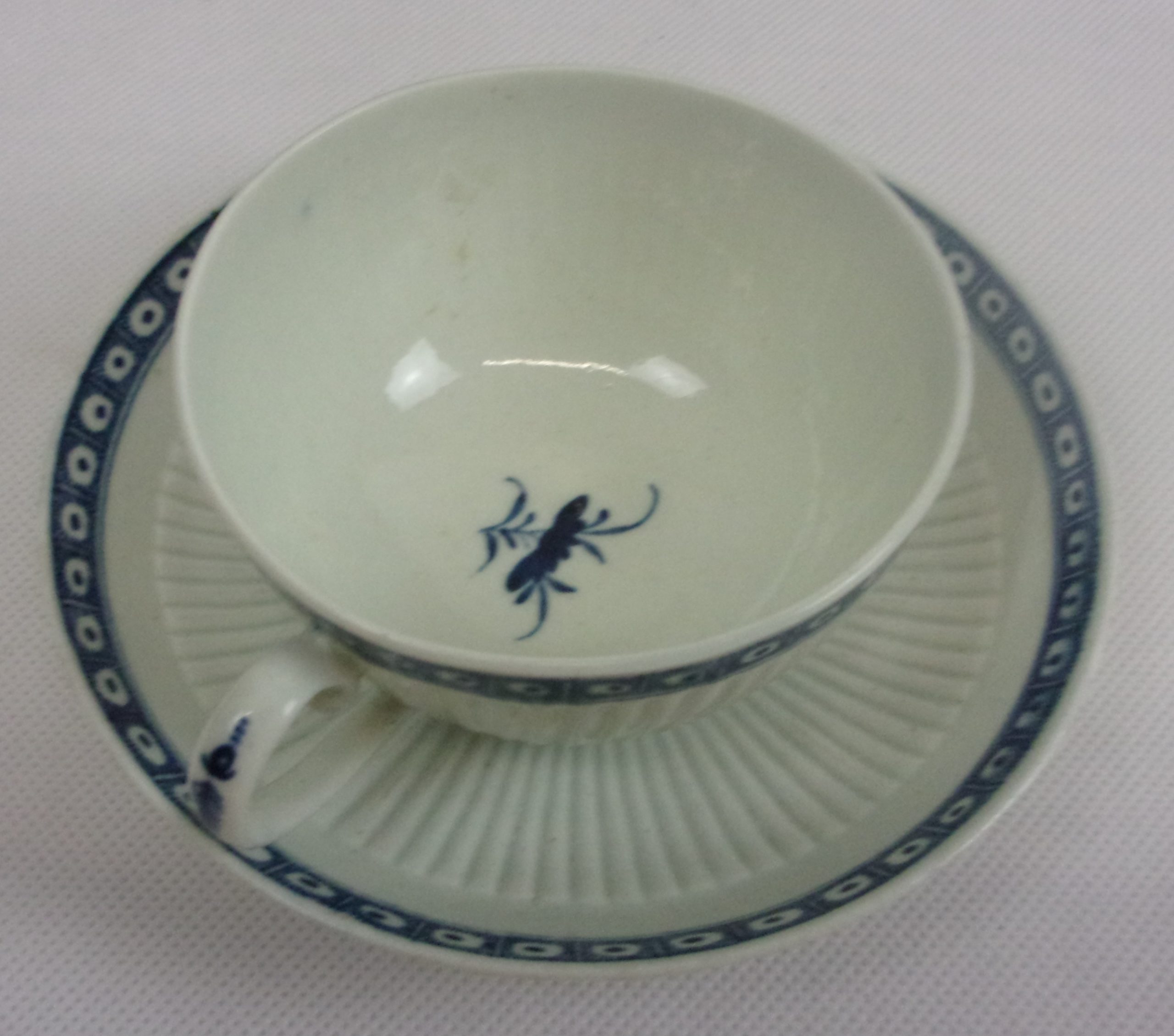 Circa 1775 Worcester Tea Cup And Saucer - Image 4