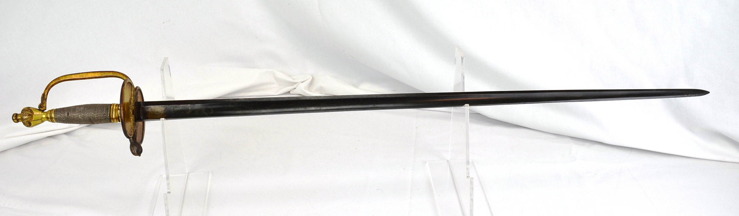 1796 British Infantry Officers Sword With Blue And Gilt Visible