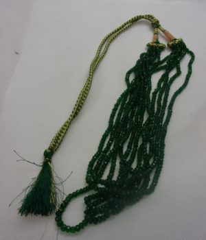 Six Strand Green Moissanite Necklace