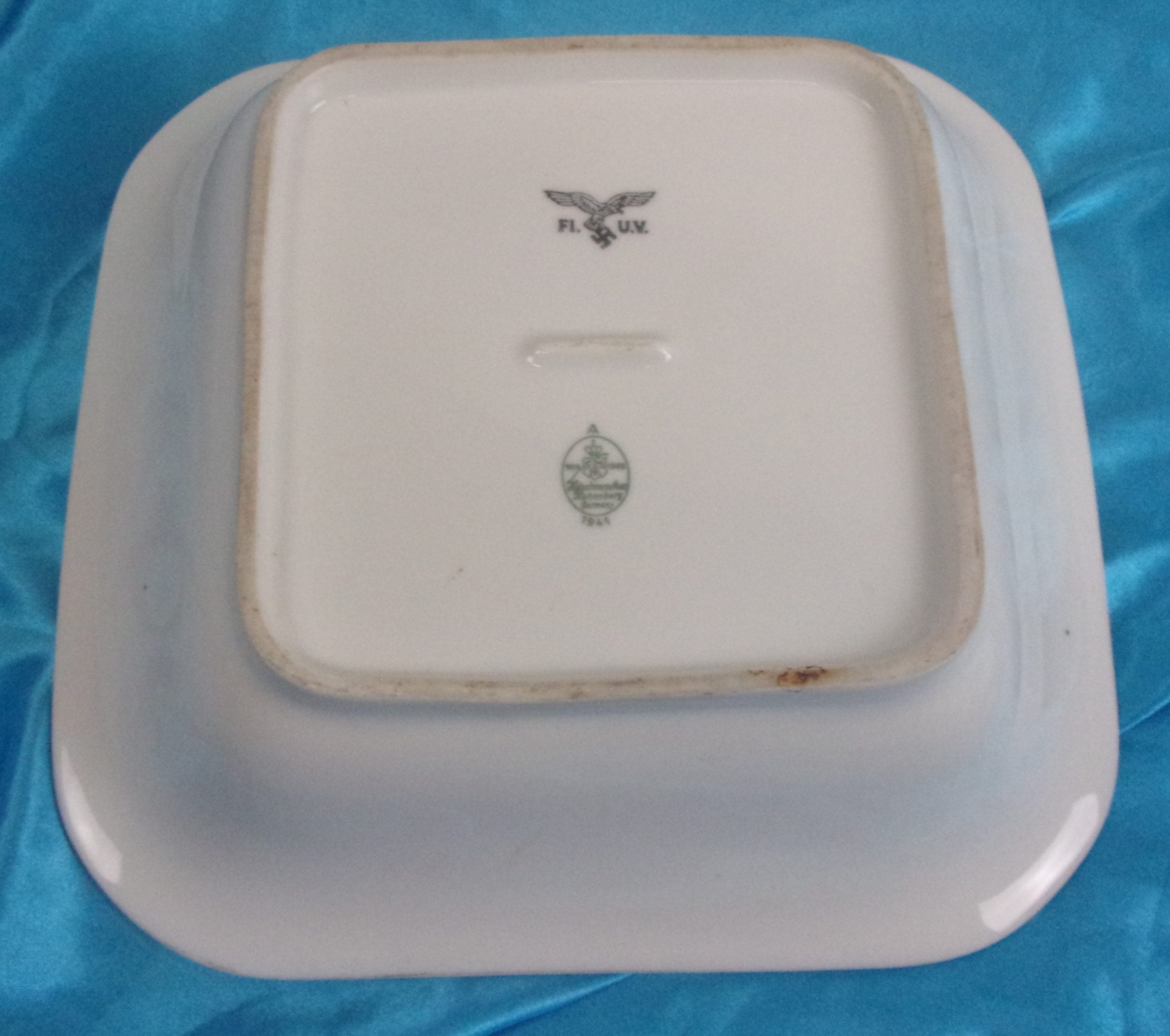 1941 Swastika Stamped Luftwaffe Bowl By Kutschenreuther - Image 4