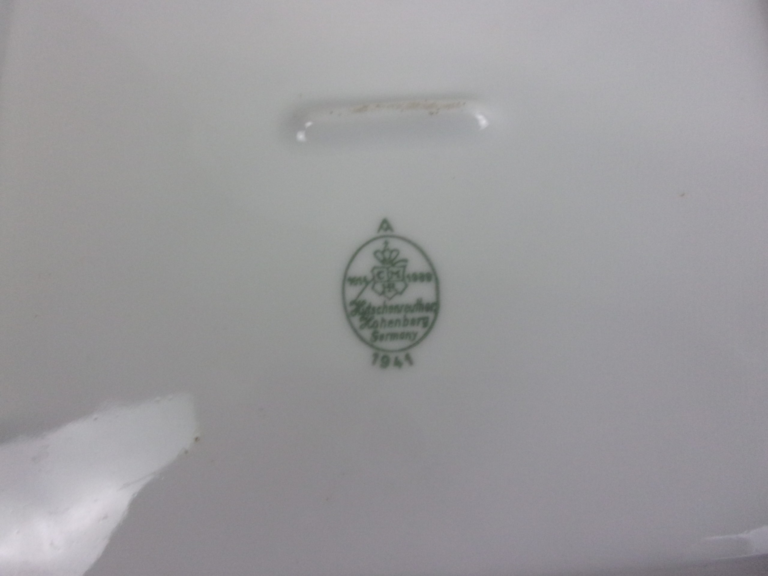 1941 Swastika Stamped Luftwaffe Bowl By Kutschenreuther - Image 3