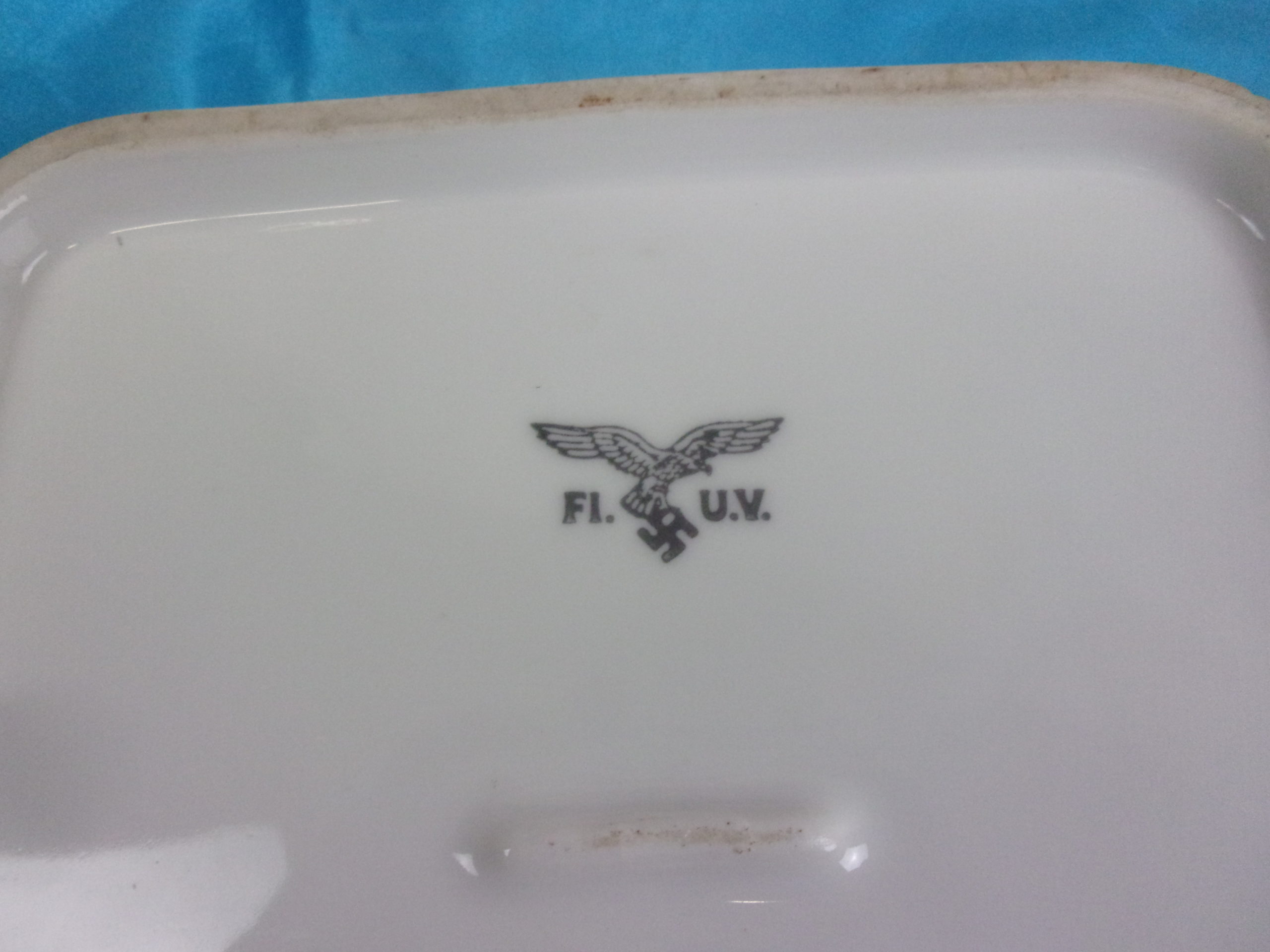 1941 Swastika Stamped Luftwaffe Bowl By Kutschenreuther - Image 2