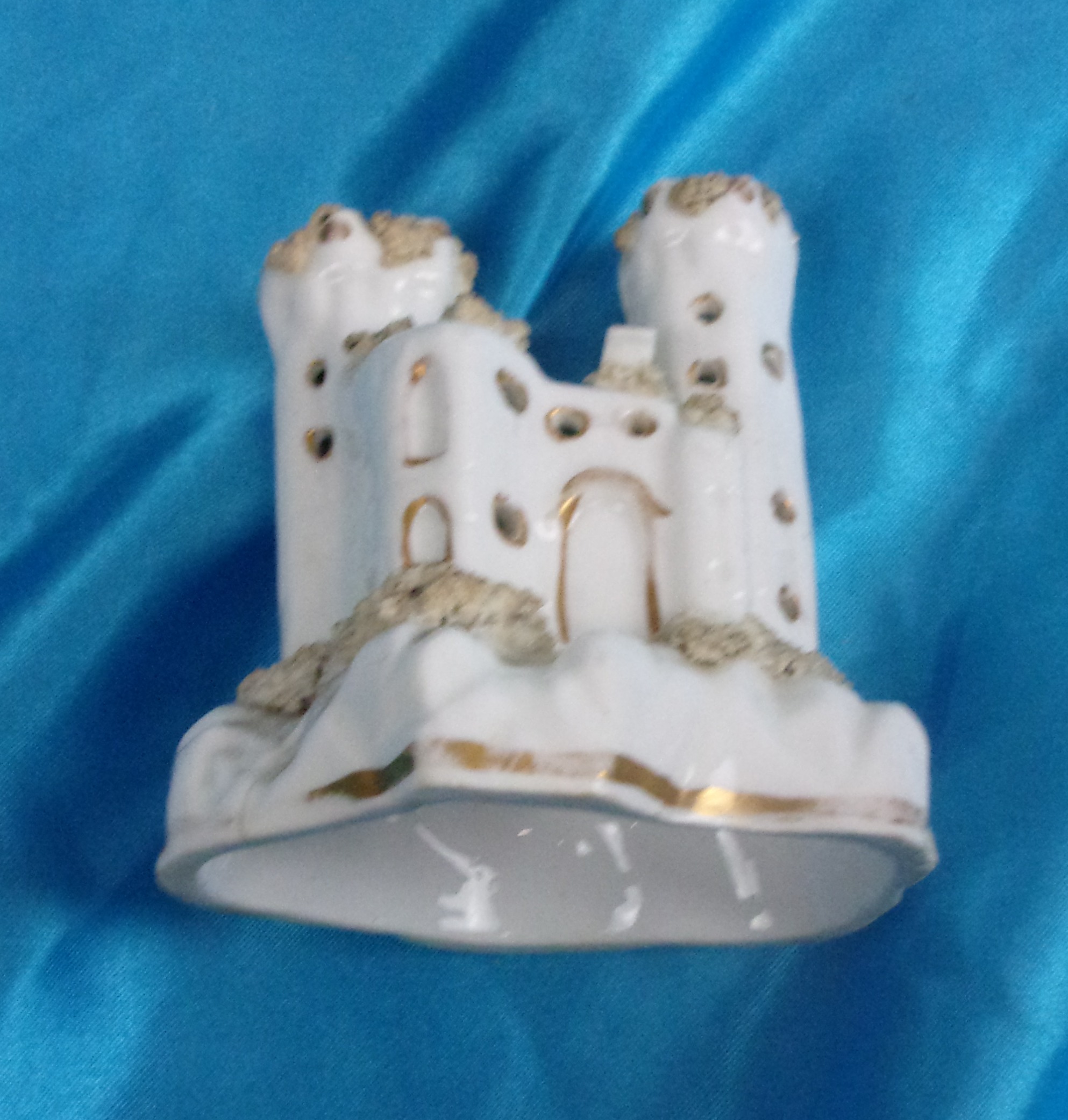 Victorian Staffordshire Pastille Burner In The Shape Of A Small Turreted Castle - Image 5