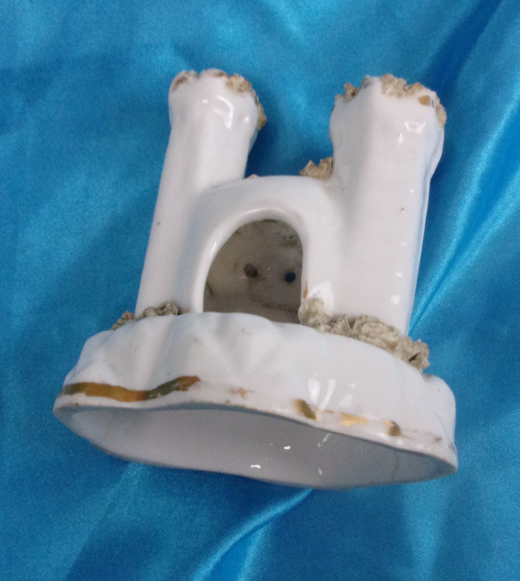 Victorian Staffordshire Pastille Burner In The Shape Of A Small Turreted Castle - Image 4